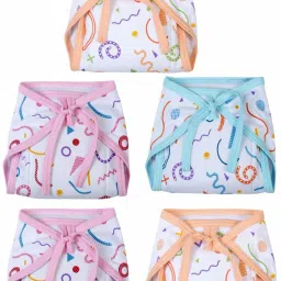 New born baby cloth nappy extra layer diapers Pack of 5 (6-12 Month Babies)-32