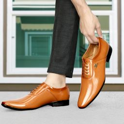 Patent Formal Shoes Lace Up For Men-image-40