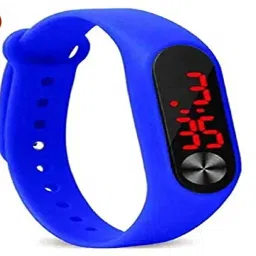 Moover Latest M2 LED Blue Band Digital Display Boy's and Girl's Watch Pack of 1-image-60