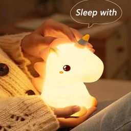 Cute Unicorn Night Lamp Color Changing Room Decor for Kids Best Birthday Gift 07 Night Lamp-image-91