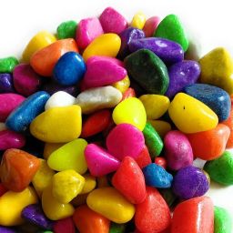 Multi-color stone for Garden and Aquarium Decor pebbles River Rock Unplanted Substrate-99