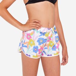 Girls’ surfing swim shorts - Katy azalea white-image-70