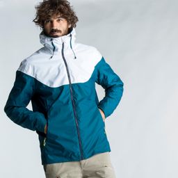Men Sailing Jacket 100 Petrol White-image-14