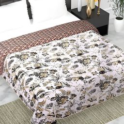 RF RELAXFEEL White & Red Ethnic Motifs Heavy Winter 150 GSM Double Bed Dohar-image-40