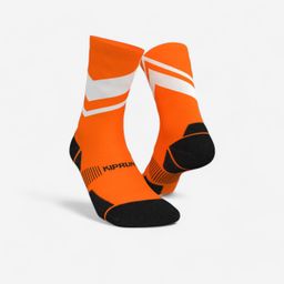 Running Socks Run900 Thick Mid-Calf Running Socks - Red/White-image-33
