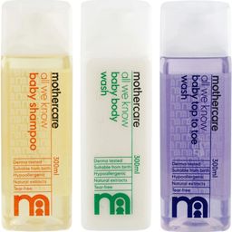 mothercare MC BABY SHAMPOO 300 ML , BABY BODY WASH 300 ML & BABY TOP TO TOE WASH 300ML-picture-12