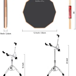 softline pro Double Sided Drum Practice Pad image 2