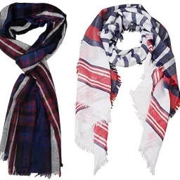 Striped Pure Cotton Men Multicolor Stole-picture-15