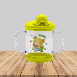 Premium Quality Unbreakable Plastic Baby Sippy Bottle/Cup/Mug Water/Juice Training Sipper 200ML With Twin Handles Dust Free For Babies/Infants/New Borns(5 Months+)-image-39