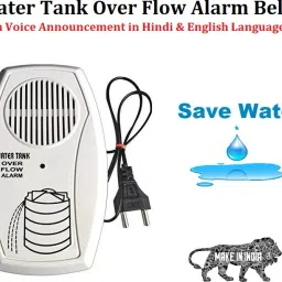 REALON Automatic Water Tank Overflow Alarm Bell With Hindi & English Voice Annoucement Wired Sensor Security System image 3
