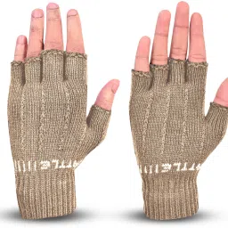 Solid, Self Design, Printed Winter Men Gloves-12