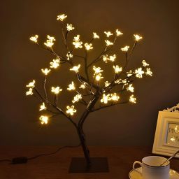 ® 24 Led Silicon Flower Light Cherry Blossom Tree Light for Home Decoration. Table Lamp-22