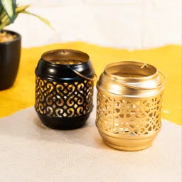 Ekhasa Metal Tealight Candle Holders for Home Décor Multicolor Iron Table Lantern-picture-13