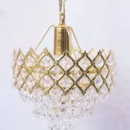 Glass Decorative Metal Crystal Pendant Light for Living Room jhumar 160mm. Chandelier Ceiling Lamp-image-25