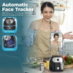 NEWDRU AI Auto Face Tracking Tripod | 360° Rotation Mobile Stand for Video Recording | Tripod Kit image 2