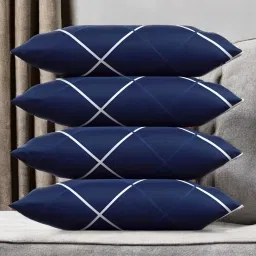 LUXURY Polyester Fibre Solid Sleeping Pillow Pack of 4-21