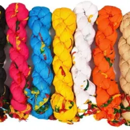 Cotton Blend Solid Multicolor Women Dupatta-image-14