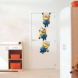76 cm Minions hanging Door Wall Sticker Self Adhesive Sticker-image-49