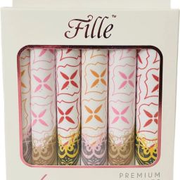 FILLE Women's Handkerchief 100% Pure Cotton Premium Handkerchief Luxury Collection ["Multicolor"] Handkerchief-image-36