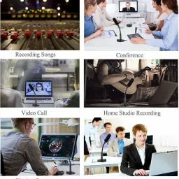 trendy M-30 USB MICROPHONE FOR LAPTOP & PC, EASY TO USE, 360° ADJUSTABLE, PLUG & PLAY USB MIC FOR VIDEO CONFERENCING/MEETING Microphone image 5