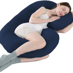 Microfibre Solid Pregnancy Pillow Pack of 1-image-119