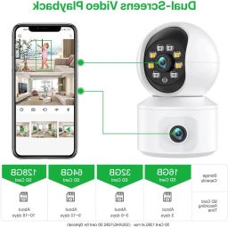 PERAMISYM WiFi 4MP Security Camera with Night Vision, Dual Lens, and 2-Way Audio Security Camera-image-16