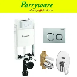 Half Frame Concealed Cistern, with divater body upper Pluto set of 1 pic 341 Dual Flush Tank-picture-12