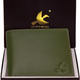 Men Casual Green Genuine Leather RFIDWallet - Regular Size-image-50