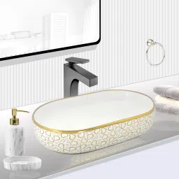 ELEACT CERAMIC TABLE Top (L52.5 X W32.5 X H12.5Cm) AD 1104 TABLE TOP ELEACT CERAMIC TABLE Top (L52.5 X W32.5 X H12.5Cm) AD 1104 TABLE TOP Table Top Basin-image-82