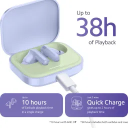 mi Buds 5 with 46dB Hybrid ANC earbuds, Quad-Mic AI ENC , Dual Device Connection Bluetooth Headset image 5
