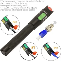 BALRAMA 30mW 30KM Red Light Pen VFL Tester Visual Fault Locator LC/FC/SC/ST Interface Network Interface Card image 4