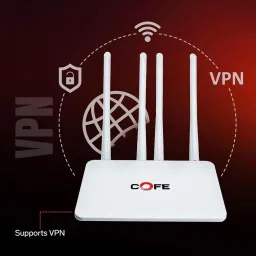 COFE CF-05-CT04 Support Type-C Internet & Power , 32 Device Connect, 4G Router 2.4 GHz 300 Mbps Wifi Speed Single Band External Antenna MiFi (Sim Based) image 3