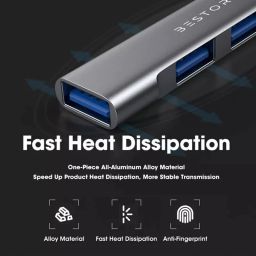 Bestor C Multiport Adapter for MacBook Pro Air 2021 2020 31C 4-in-1 4Port USB Hub image 4
