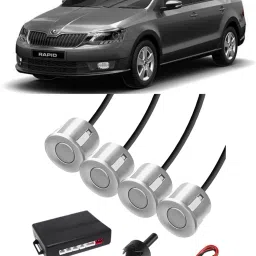PKNA1759 White Car Reverse Parking Sensor with LED Display 4 Sensor PKNA1759 Parking Sensor-10
