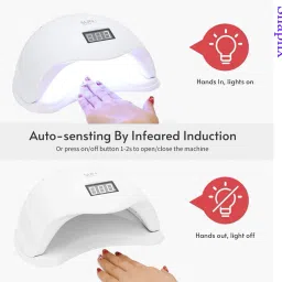 UV Lamp to Cure Gel Extensions Quickly with Brilliant Shine Nail Polish Dryer-image-78