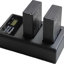 Simpex LP E17 Dual Port Charger with 2nos 6000mAh Rechargeable Li-ionCamera Battery Charger-picture-20