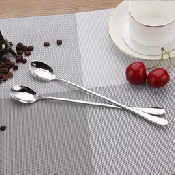 fanqew Stainless Steel Ice Tea Spoon, Serving Spoon Set-picture-36