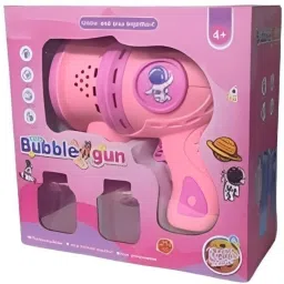 Automatic Space Bubble Gun Toy with Light and Bubble Solution Water Gun-image-83