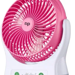 Dp 7605 (RECHARGEABLE PORTABLE USB FAN) 4000mAh Rechargeable Battery, Silent Operation 3 Blade USB Fan-13