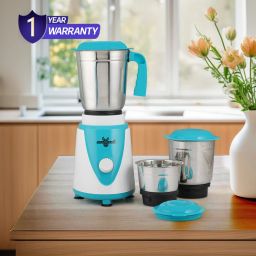 blue eagle 1.2ml Liquidizing ,0.8ml Multi,0.4ml Chutney Jar, with 0.6ml Nutri Jar 500 W Juicer Mixer Grinder image 4