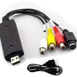 TERABYTE TV-out Cable Easy Capture USB 2.0 Audio and Video Capturing Device Directly from TV Dc60 Tv DVD VHS Video Adapter EasyCap Capture Card Audio Av Capture Support Windows Xp/7/Vista With Attach Setup Link image 2