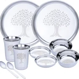 Pack of 10 Steel Dinner Set-image-75