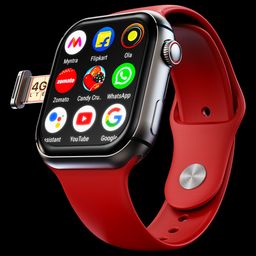 FIRE-BOLTT Dream Wi-Fi+4G SIM Android OS Wristphone (51.3mm HD Display, In-built GPS, Cherry Hug Strap)-4