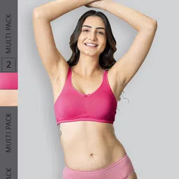 LYRA Pack Of 2 Cotton Spandax Full Coverage Secret Support Bra-picture-57