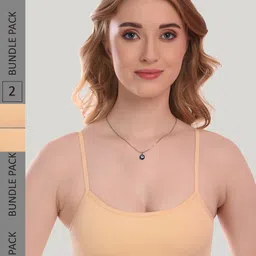 SMARTERKIDS Pack Of 2 Full Coverage Non Padded Dry Fit Workout Bra With All Day Comfort-picture-32