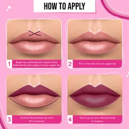 SUGAR POP Hydrating Satin Matte Lipstick Infused with Vitamin E & Shea Butter - Blossom 07 image 3