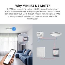 Sonoff mini R3 16A Wifi Bluetooth Smart Switch Work with Alexa Google home image 3