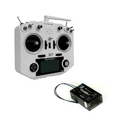 FrSky 2.4GHz Taranis Q X7 Access Transmitter (White) with FrSky RX8R Pro Receiver image 1
