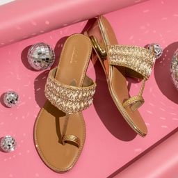 Inc 5 Embellished Open Toe Wedge Heels-14
