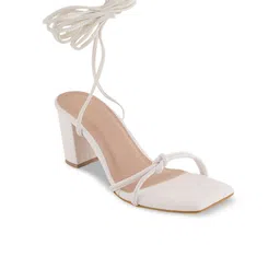 Mast & Harbour White Lace-Ups Block Gladiators-4